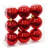 Image de Set de 9 boules de Noël rouges 6cm