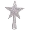 Image de Cimier de sapin de noël étoile argentée - 27x18cm