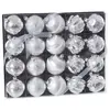 Image de Set de 20 boules de Noël argentées décorées 6cm