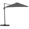 Image de Pack parasol déporté carré 2,5m anthracite avec socles et housse