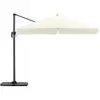 Image de Pack parasol déporté carré 3m écru avec socles et housse