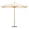 Image de Parasol en bois carré 3x3 ecru