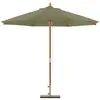 Image de Parasol en bois rond diamètre 3m taupe - habana