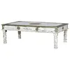 Image de Table basse en manguier blanc vieilli
