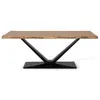 Image de Table à manger en bois d'acacia et métal