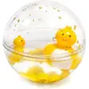 Image de Jouet bébé balle sensorielle jaune 10x10x10 cm