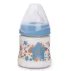 Image de Suavinex Biberon Col Large Débit Variable Haute Couture Bleu Vert 150ml
