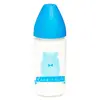 Image de Suavinex Biberon en Verre Meaningful Life Bleu Housse Silicone 240ml