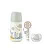 Image de Suavinex Coffret Cadeau Biberon Sucette et Attache Sucette Dreams Bleu 270mL