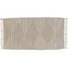 Image de Tapis en coton beige 60x120 cm