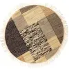 Image de Tapis de laine et de coton en jute 180 cm diametre