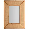 Image de Miroir en rotin marron 60x4x80 cm