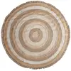 Image de Tapis en jute nounces marron 220x220x1 cm