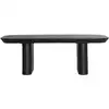Image de Table basse en bois de sapin noir 120x60x41 cm
