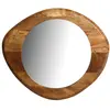 Image de Miroir en bois de mangue marron 70x2x60 cm