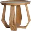 Image de Table basse en bois de mindi marron naturel en 55x55x47 cm