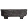 Image de Table basse en bois mdf noir en 95x60x32 cm