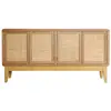 Image de Buffet en bois de sapin brun clair, 160x40x80 cm