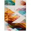Image de Tapis géométrique multicolore 160x230 cm
