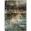 Image de Tapis abstrait beige/bleu/rouille 160x230 cm