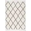 Image de Tapis shaggy uni blanc 120x170 cm