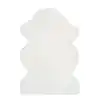 Image de Tapis descente de lit lavable shaggy blanc antidérapant 60x90 cm