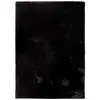 Image de Tapis lavable shaggy noir 80x150 cm