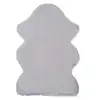Image de Tapis descente de lit lavable shaggy gris antidérapant 60x90 cm