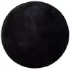 Image de Tapis rond lavable shaggy noir 120x120 cm