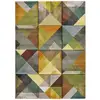 Image de Tapis géométrique multicolore 140x200 cm