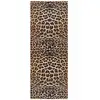 Image de Tapis de cuisine lavable animal print jaune/noir 52x100 cm