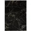 Image de Tapis de style vintage noir et doré 60X120 cm