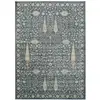 Image de Tapis en viscose vintage oriental bleu 140x200 cm