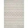 Image de Tapis ethnique blanc/noir 80x150 cm