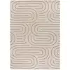 Image de Tapis à relief scandinave blanc/beige 80x150 cm