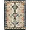 Image de Tapis en viscose ethnique beige/rouille/bleu 160x230 cm
