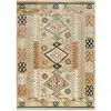 Image de Tapis en viscose ethnique beige/rouille 135x195 cm