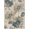 Image de Tapis floral beige/bleu/gris 80x150 cm