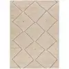 Image de Tapis shaggy ethnique beige 80x150 cm
