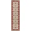 Image de Tapis de couloir classique crème 67x250 cm