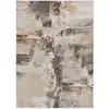 Image de Tapis abstrait beige 120x170 cm