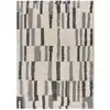 Image de Tapis shaggy abstrait beige/gris 80x150 cm