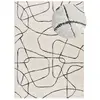 Image de Tapis à relief abstrait blanc/noir 160x230 cm