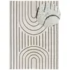 Image de Tapis à relief blanc/noir 80x150 cm