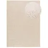 Image de Tapis lavable blanc/beige 80x150 cm