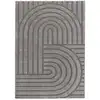 Image de Tapis à relief scandinave gris 80x150 cm