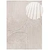 Image de Tapis à relief scandinave crème 120x170 cm