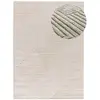 Image de Tapis à relief géométrique crème 80x150 cm