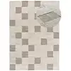 Image de Tapis à relief damier crème/gris 80x150 cm