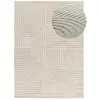 Image de Tapis à relief moderne crème 120x170 cm
